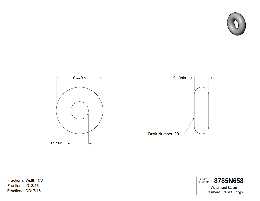 Technical drawing - 8785N658